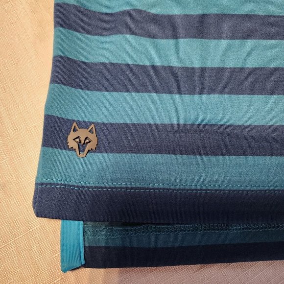 Greyson Polo Shirt Mens XL Blue Striped Short Sleeve Golf Performance NWOT - Picture 3 of 9
